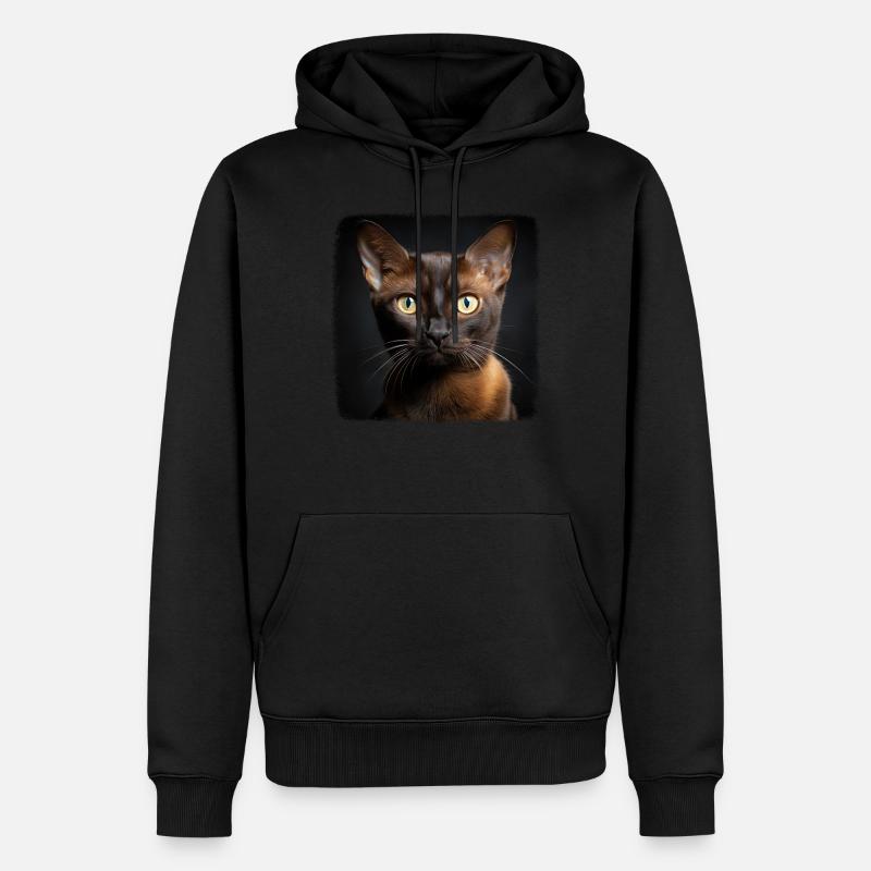 Chat birman Birmanie Katze - Sweat à capuche Premium bio Homme - noir