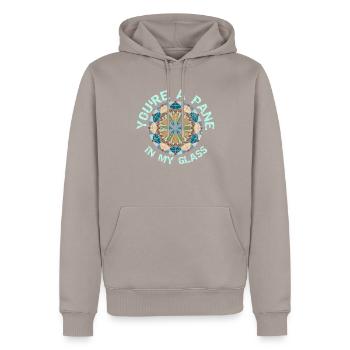 Lustiger Buntglas-künstler - Männer Premium Bio Hoodie - Taupe - Vorne - Nico (187cm)