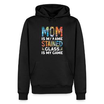 Lustiger Buntglas-künstler - Männer Premium Bio Hoodie - Schwarz - Vorne - Nico (187cm)
