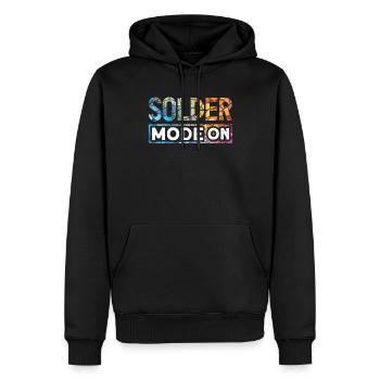Lustiger Buntglas-künstler - Männer Premium Bio Hoodie - Schwarz - Vorne - Nico (187cm)