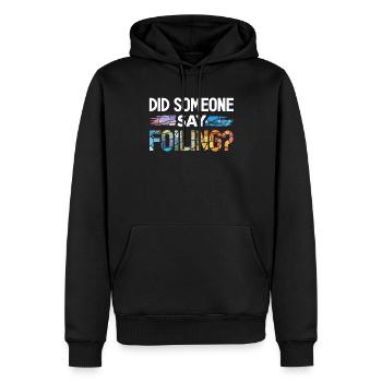 Lustiger Buntglas-künstler - Männer Premium Bio Hoodie - Schwarz - Vorne - Nico (187cm)