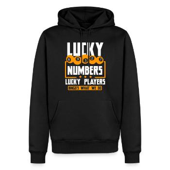 Bingo Anrufer Bingo Spieler Glücksspiel Lotterie - Männer Premium Bio Hoodie - Schwarz - Vorne - Nico (187cm)