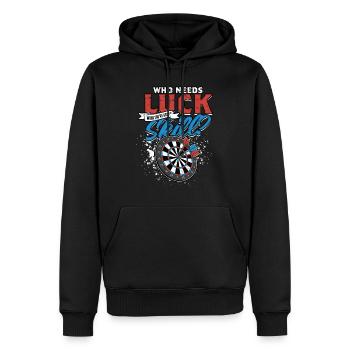 Dart Dartspieler Darter - Männer Premium Bio Hoodie - Schwarz - Vorne - Nico (187cm)