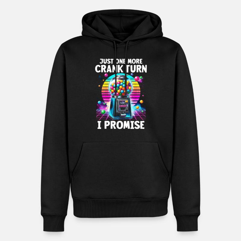 Machine à chewing-gum - Sweat à capuche Premium bio Homme - noir