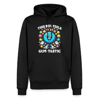 Kaugummiautomat Süßigkeitenspender Gum-Tastic - Männer Premium Bio Hoodie - Schwarz - Vorne - Nico (187cm)