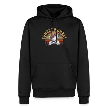 wombat aussie wombat australien - Sweat à capuche Premium bio Homme - noir - Devant - Nico (187cm)