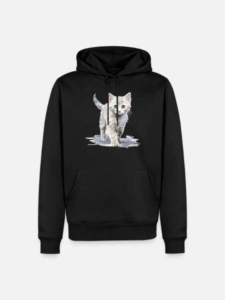 Burmilla Kitten Burmilla Cat - Men’s Premium Organic Hoodie - black