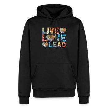 Lustiger Buntglas-künstler - Männer Premium Bio Hoodie - Schwarz - Vorne - Nico (187cm)