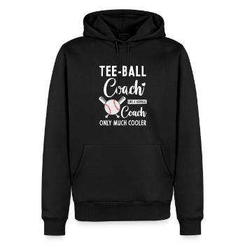 Tee ball coach Tee-ball coach - Männer Premium Bio Hoodie - Schwarz - Vorne - Nico (187cm)