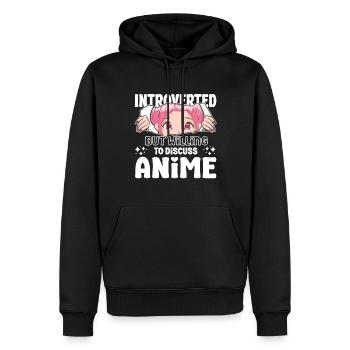 Introverted Discuss Anime Japanese Anime Manga - Männer Premium Bio Hoodie - Schwarz - Vorne - Nico (187cm)