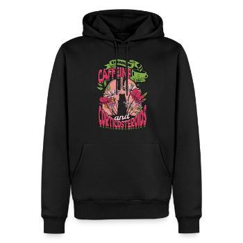 Asthma Running On Vaffeine And Corticosteroids - Männer Premium Bio Hoodie - Schwarz - Vorne - Nico (187cm)