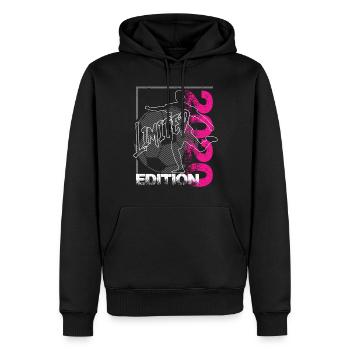 Limited Edition 2020 Limited Edition Fußball - Männer Premium Bio Hoodie - Schwarz - Vorne - Nico (187cm)