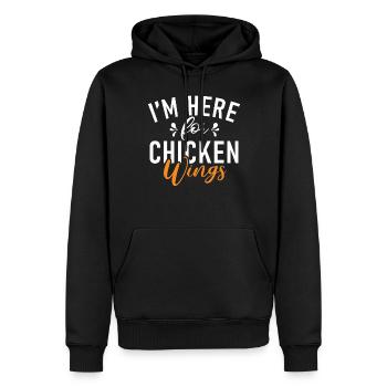 Chicken Wings Gifts - Männer Premium Bio Hoodie - Schwarz - Vorne - Nico (187cm)