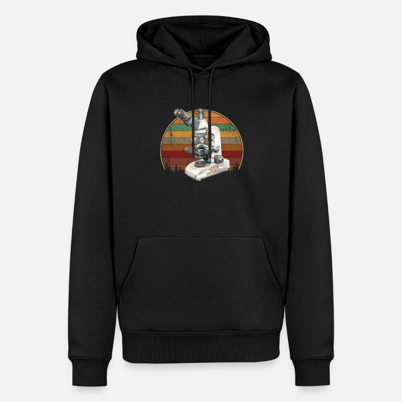 Microscopy Scientist Biologist Microscope - Männer Premium Bio Hoodie - Schwarz
