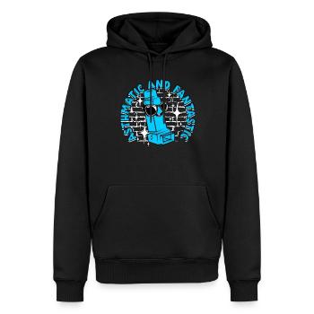 Asthme Asthmatique Asthmatique Et Fantastique - Sweat à capuche Premium bio Homme - noir - Devant - Nico (187cm)