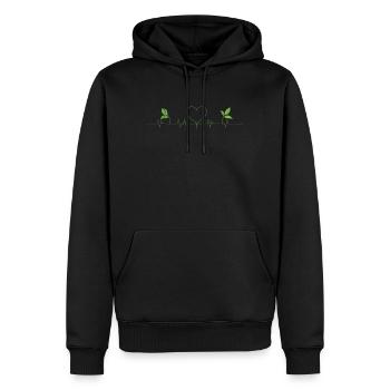 Microgreen Agriculture Gartenarbeit - Männer Premium Bio Hoodie - Schwarz - Vorne - Nico (187cm)