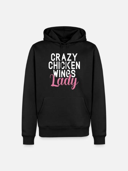 Cadeaux d’ailes de poulet - Sweat à capuche Premium bio Homme - noir