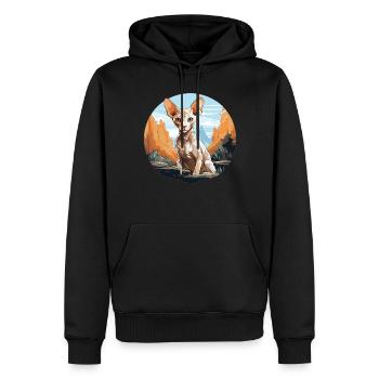 Cornish Rex Kätzchen Cornish Rex Katze - Männer Premium Bio Hoodie - Schwarz - Vorne - Nico (187cm)