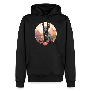 Cornish Rex Kätzchen Cornish Rex Katze - Männer Premium Bio Hoodie - Schwarz - Vorne - Nico (187cm)