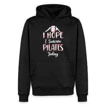 Pilates Instructor Teacher I Hope - Männer Premium Bio Hoodie - Schwarz - Vorne - Nico (187cm)