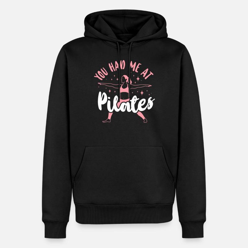 Instructeur de Pilates Professeur Fille - Sweat à capuche Premium bio Homme - noir