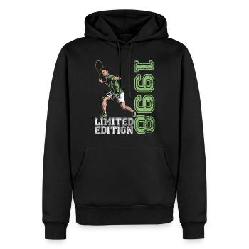 Édition limitée 1998 Édition limitée Tennis - Sweat à capuche Premium bio Homme - noir - Devant - Nico (187cm)