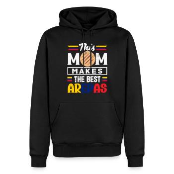 Arepas Kolumbianisch Venezoela Essen - Männer Premium Bio Hoodie - Schwarz - Vorne - Nico (187cm)