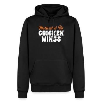 Chicken Wings Gifts - Männer Premium Bio Hoodie - Schwarz - Vorne - Nico (187cm)