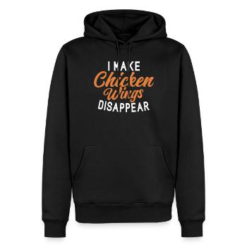 Chicken Wings Gifts - Männer Premium Bio Hoodie - Schwarz - Vorne - Nico (187cm)