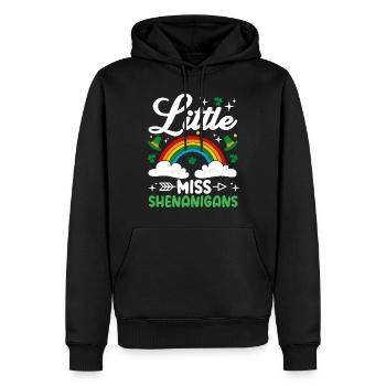 Little Miss Shenanigans Lustiger St. Patricks Day für - Männer Premium Bio Hoodie - Schwarz - Vorne - Nico (187cm)