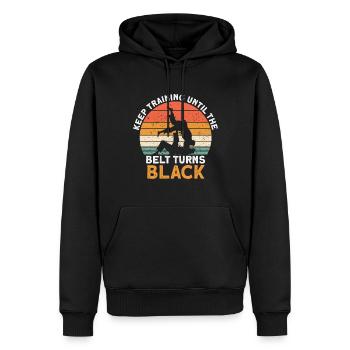 Brazilian Jiu Jitsu BJJ MMA Grappling - Men’s Premium Organic Hoodie - black - Front - Nico (187cm)