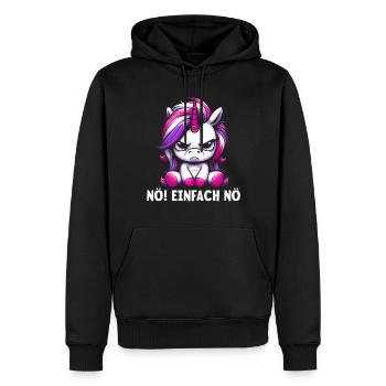 Non, juste pas - Sweat à capuche Premium bio Homme - noir - Devant - Nico (187cm)