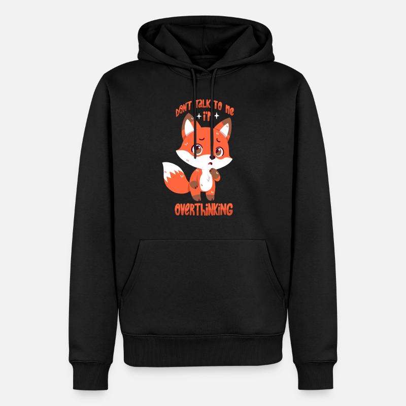 Brooding Fox - Men’s Premium Organic Hoodie - black