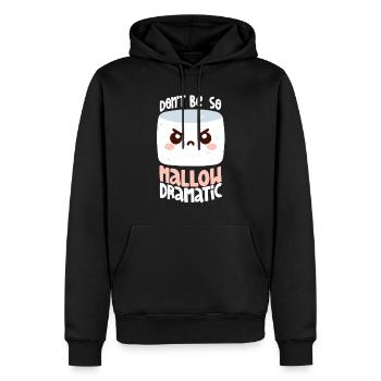 Guimauve mélodramatique - Sweat à capuche Premium bio Homme - noir - Devant - Nico (187cm)