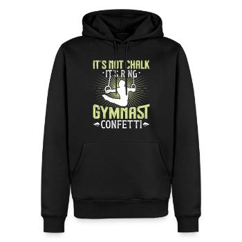 Gymnastique à l’anneau Gymnastique - Sweat à capuche Premium bio Homme - noir - Devant - Nico (187cm)