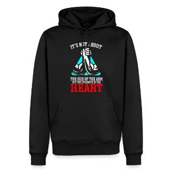Arm Wrestling Armwrestling Arm Wrestler - Männer Premium Bio Hoodie - Schwarz - Vorne - Nico (187cm)
