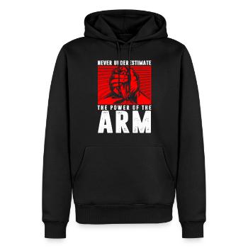 Arm Wrestling Armwrestling Arm Wrestler - Männer Premium Bio Hoodie - Schwarz - Vorne - Nico (187cm)