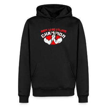 Arm Wrestling Armwrestling Arm Wrestler - Männer Premium Bio Hoodie - Schwarz - Vorne - Nico (187cm)