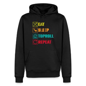 Arm Wrestling Armwrestling Arm Wrestler - Männer Premium Bio Hoodie - Schwarz - Vorne - Nico (187cm)