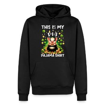 This Is My Pig Pajama Shirt - Männer Premium Bio Hoodie - Schwarz - Vorne - Nico (187cm)