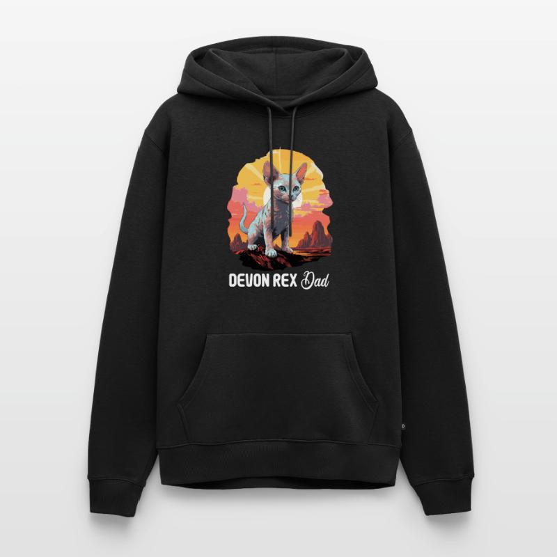 Devon Rex Kitten Devon Rex Cat Men’s Premium Organic Hoodie