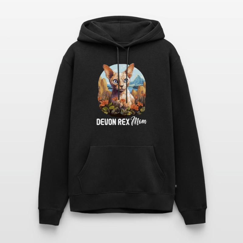 Chaton Devon Rex Chat Devon Rex Sweat à capuche Premium bio Homme