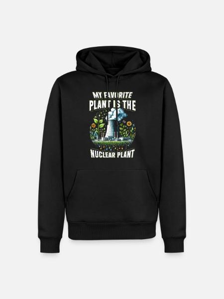 Nuklearingenieur My Favorite Plant Nuclear Plant - Herre Premium økologisk hoodie - sort