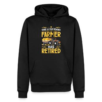 Arepas Colombien Venezuela Nourriture - Sweat à capuche Premium bio Homme - noir - Devant - Nico (187cm)