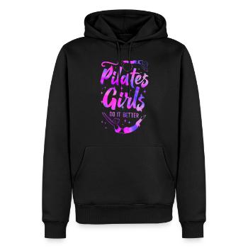 Pilates Instructor Teacher Pilates - Männer Premium Bio Hoodie - Schwarz - Vorne - Nico (187cm)