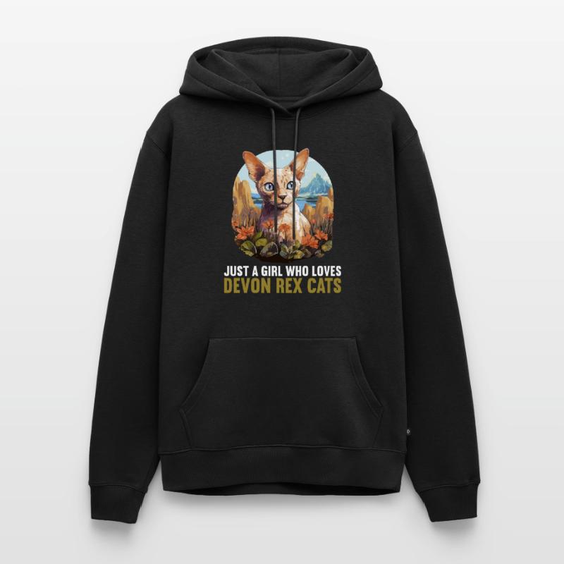 Devon Rex Kitten Devon Rex Cat Men’s Premium Organic Hoodie