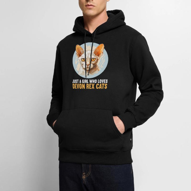 Devon Rex Kitten Devon Rex Cat Men’s Premium Organic Hoodie