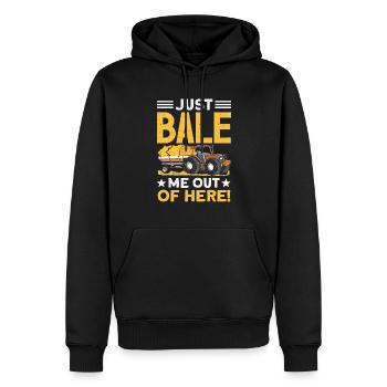 Arepas Colombien Venezuela Nourriture - Sweat à capuche Premium bio Homme - noir - Devant - Nico (187cm)