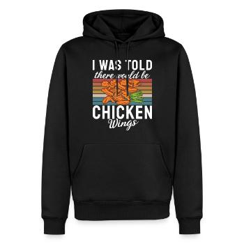 Chicken Wings Gifts - Männer Premium Bio Hoodie - Schwarz - Vorne - Nico (187cm)