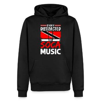 Soca Tanz Trinidad Tobago - Männer Premium Bio Hoodie - Schwarz - Vorne - Nico (187cm)
